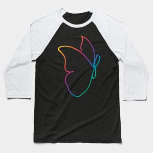 One line butterfly Baseball T-Shirt